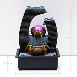 流水摆件;树脂工艺品;招财摆件