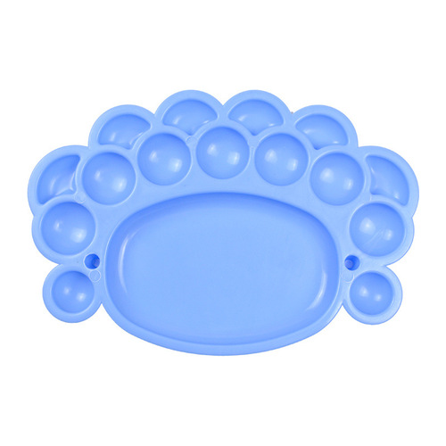 Medium-sized colored foot palette art palette children's painting watercolor palette palette paint palette