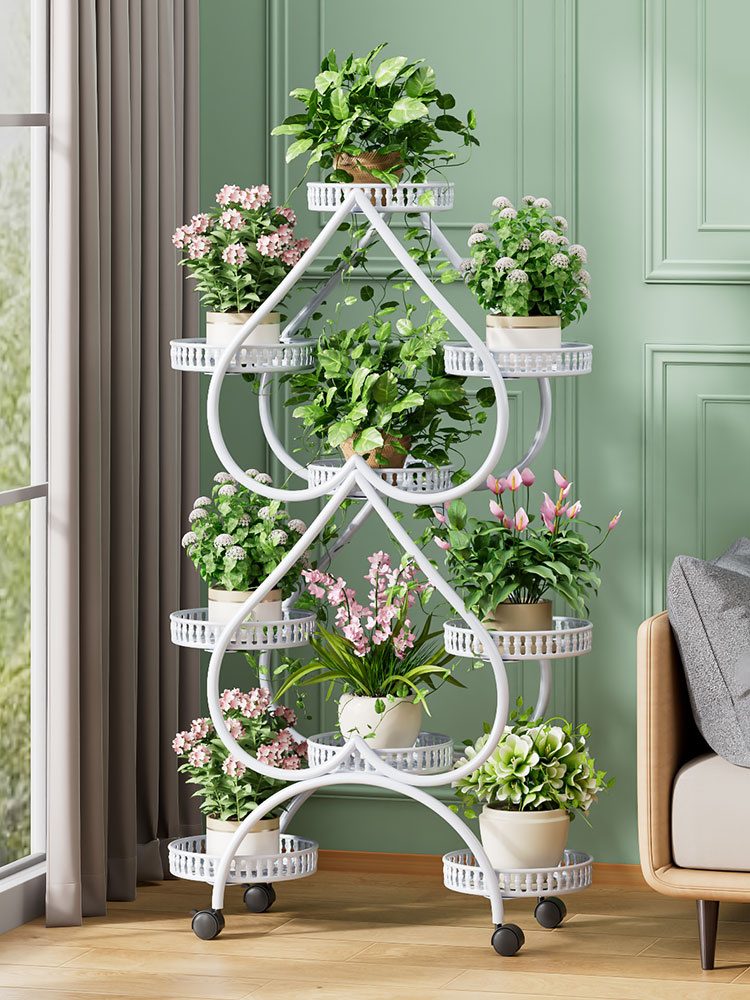 흰색 - 대담하고 두꺼워진 9개의 냄비 [무료 범용 바퀴]