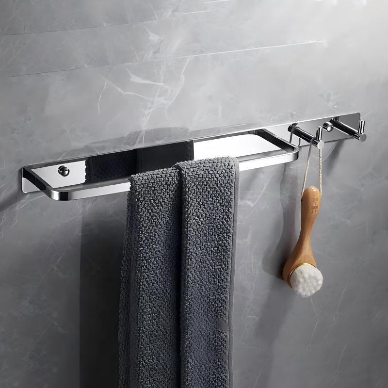 All-Copper Bathroom Towel Rack, Bathroom Storage Rack, Light Luxury Style Towel Bar Pendant, Single Pole, Hotel Hanging Rod