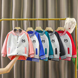 儿童棒球服外套2026春秋新款宝宝夹克男女中大童休闲上衣韩版开衫