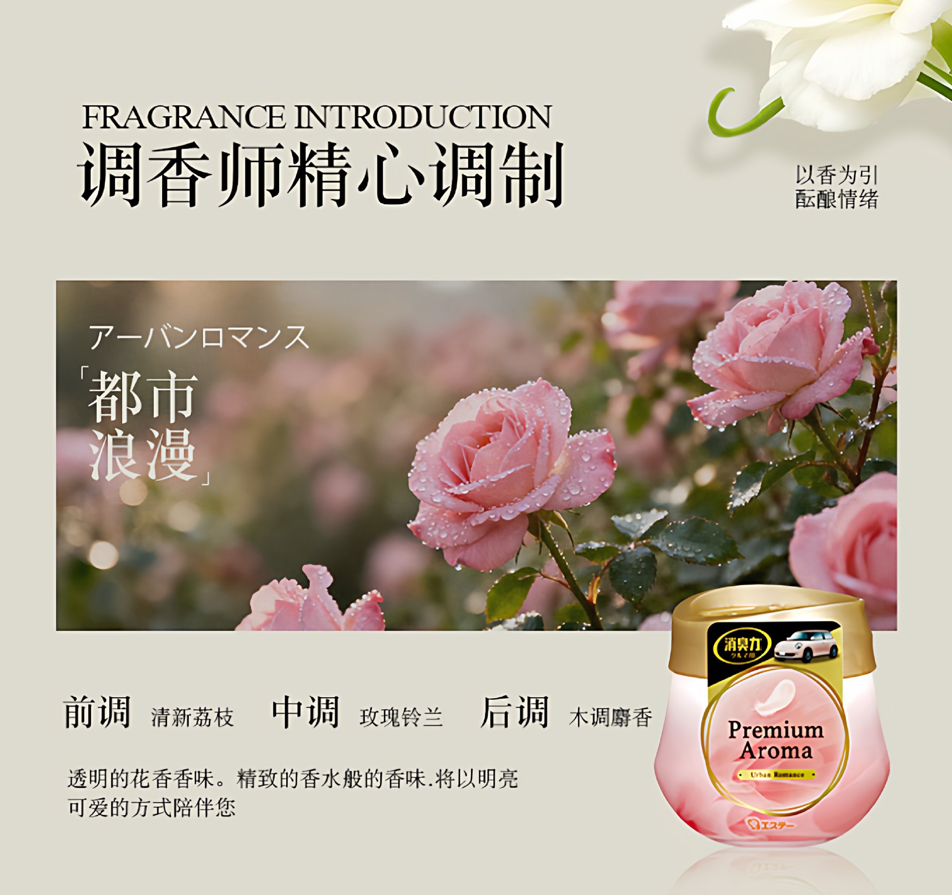 ST Little Chick Car Air Freshener - Japanese Imported Solid Car Fragrance for Long-Lasting Air Freshness