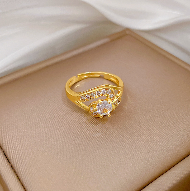 Adjustable Full Diamond Designer Ring For Couples Personalized_voghion.com