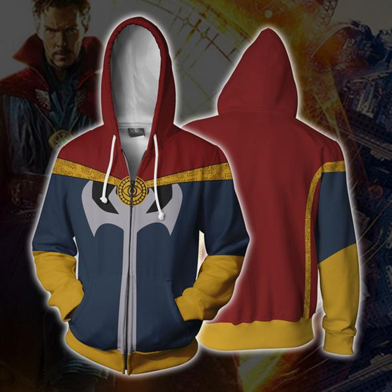 Avengers 3 infinite war strange doctor 3d sweater cardigan hoodie cosplay Anime Week Avengers 3 infinite war strange doctor 3d sweater cardigan hoodie cosplay Anime Week