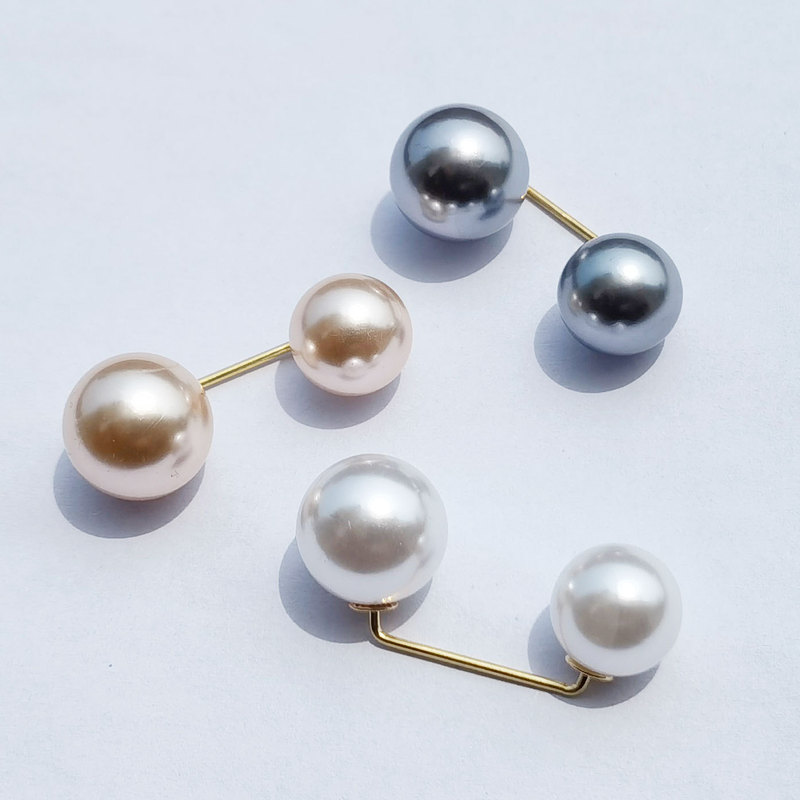 Waist Artifact Korean New Creative Anti-running Buckle Brooch Hot Pin Set Pearl Fashion One-word Pin Waist Artifact Korean New Creative Anti-running Buckle Brooch Hot Pin Set Pearl Fashion One-word Pin