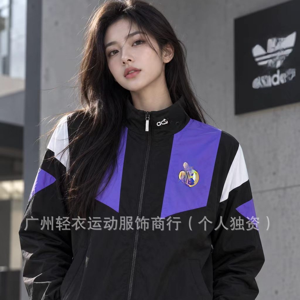 New Real Madrid series casual jacket, unisex, sporty, loose-fitting windbreaker, suitable for training, autumn and winter wear, and spring wear