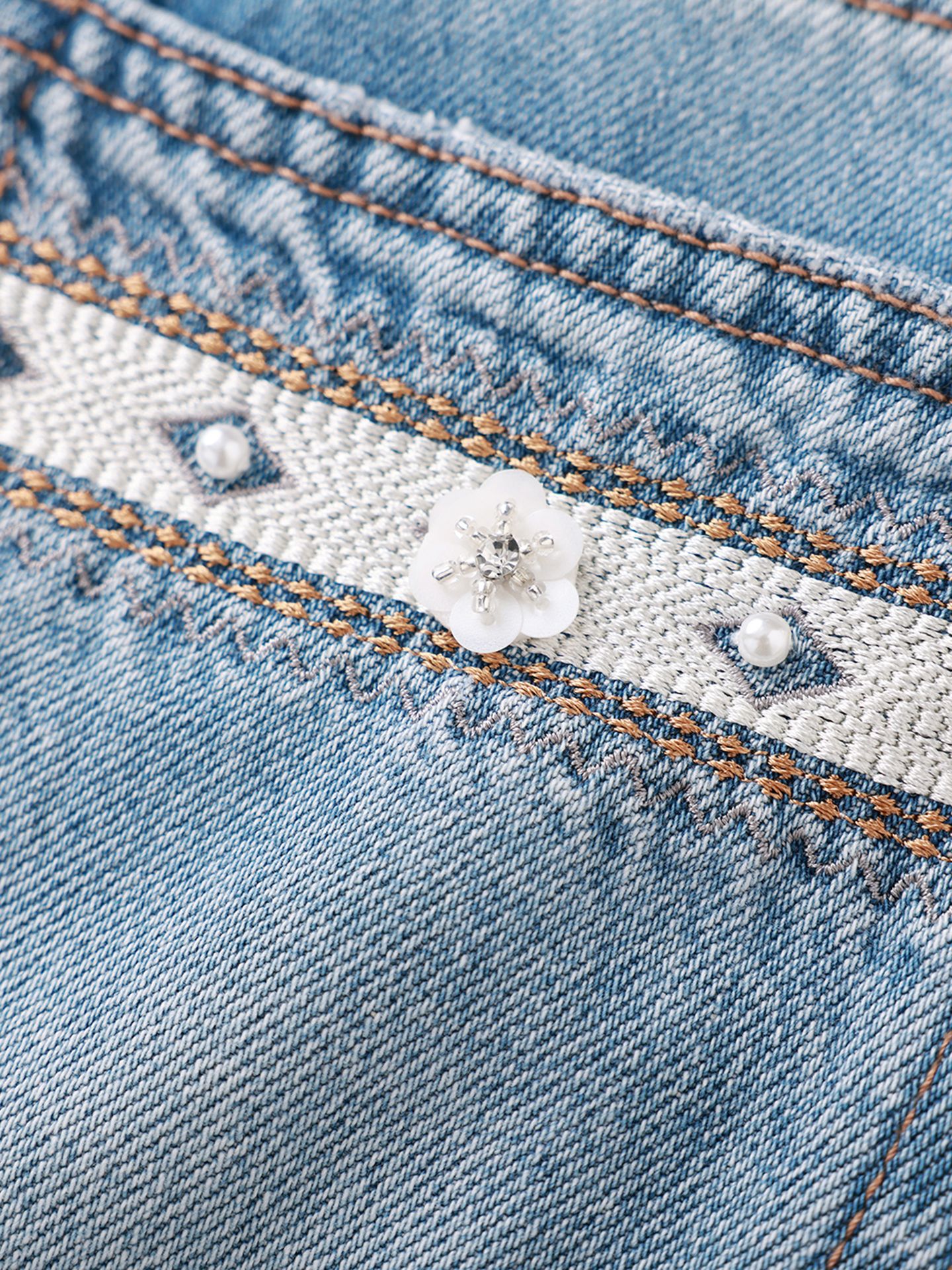 Quần jean nữ ống rộng chất liệu cotton giặt mềm, dáng rộng thùng thình phong cách denim — xanh lam