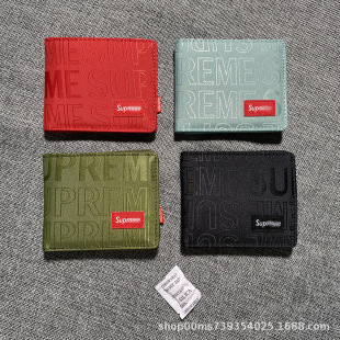 A generation of Sup ladies wallet casual student short wallet portable folding coin purse full embroidered wallet