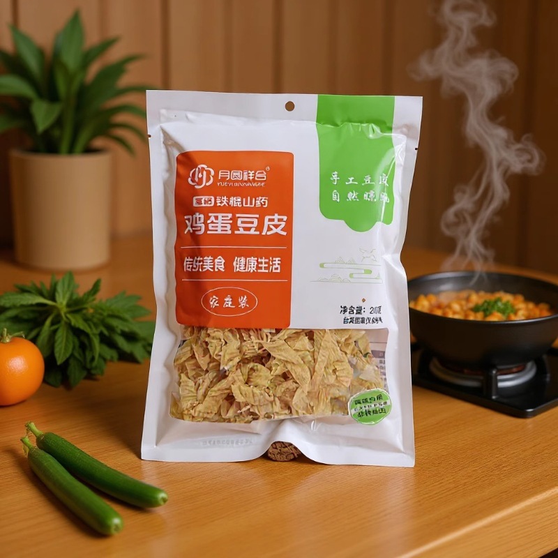 鸡蛋豆皮200g袋装铁棍山药鸡蛋豆皮豆腐皮火锅豆皮电商礼品包邮