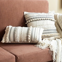 Bohemian Minimalist Instagram-Inspired Home Stay Sofa Pillow, Luxurious Yet Affordable Trendy Pillowcase—Perfect for Bay Windows or Bedside, Removable and Washable Cushion