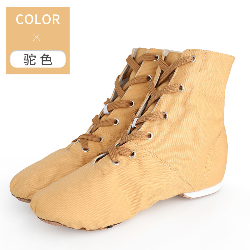 Botas de Jazz de lona para niños adultos de alta calidad zapatos de baile de fondo suave nuevos zapatos de práctica zapatos de ballet de baile moderno para mujer