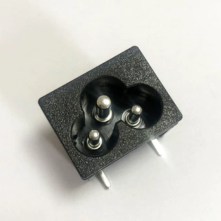 AC梅花三芯插座产地货源全铜阻燃可加工定制充电器插座