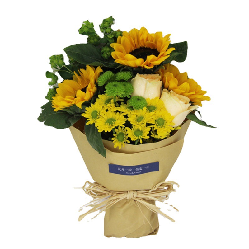 Caja de regalo de papel Kraft Lizgiran papel de embalaje de flores simple papel de embalaje de flores material de embalaje de flores materiales de tienda de flores