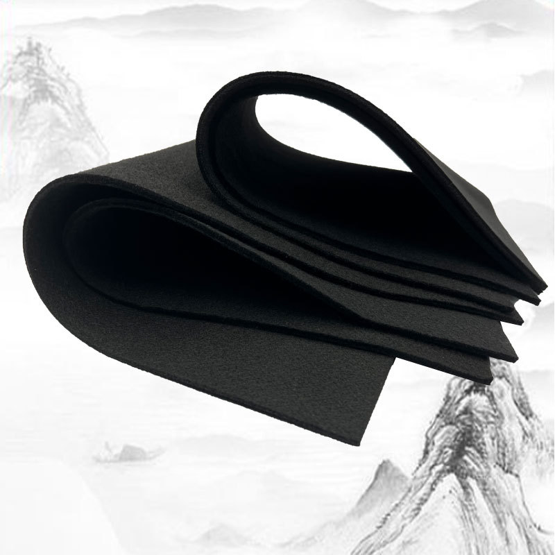 黑色阻燃无纺布 耐火不会产生融滴 可以用于隔热垫层防火内衬