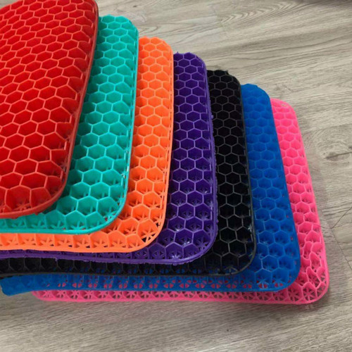 New square double-layer egg gel cushion honeycomb car seat cushion chair breathable soft cushion second generation ice cushion cooling cushion