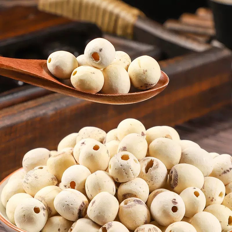 Dried White Lotus Seeds 500g Bai Zi Lian Zi Skinless Peeled for Soup Congee and Herbal Cooking quality and texture