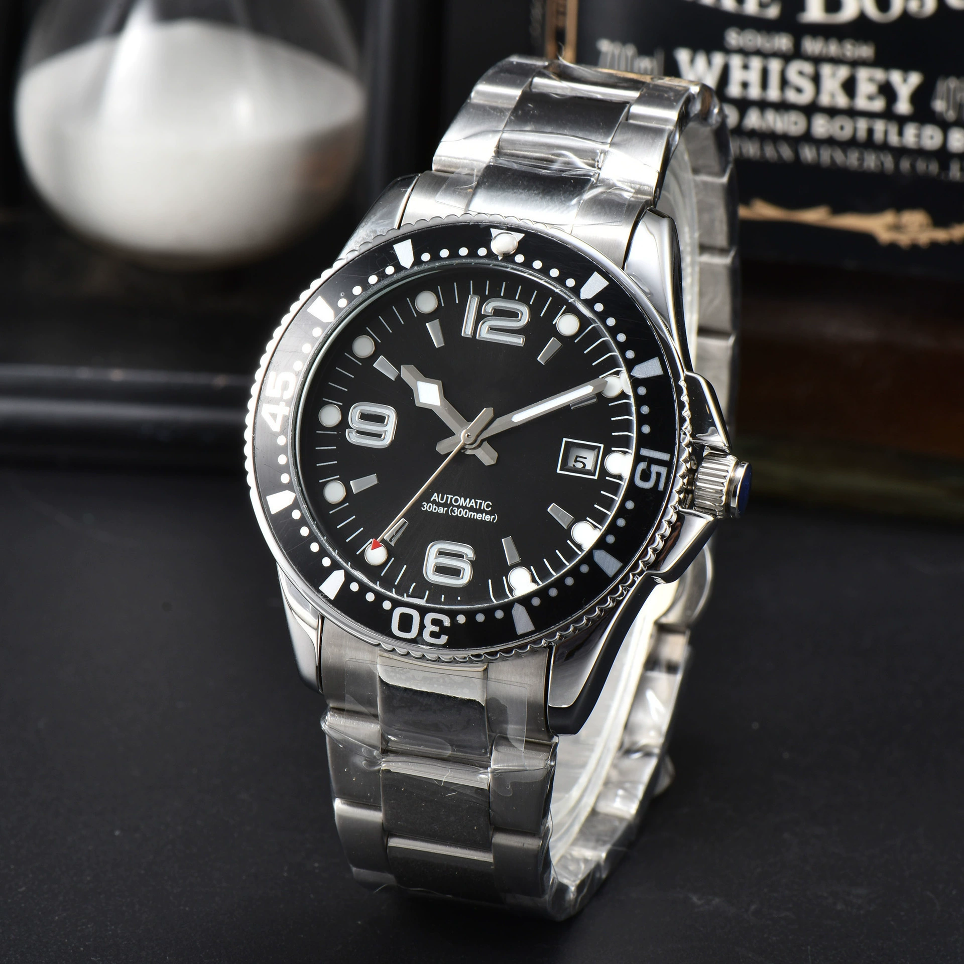 Механические водонепроницаемые часы из нержавеющей стали, прямые продажи завода, полностью автоматические