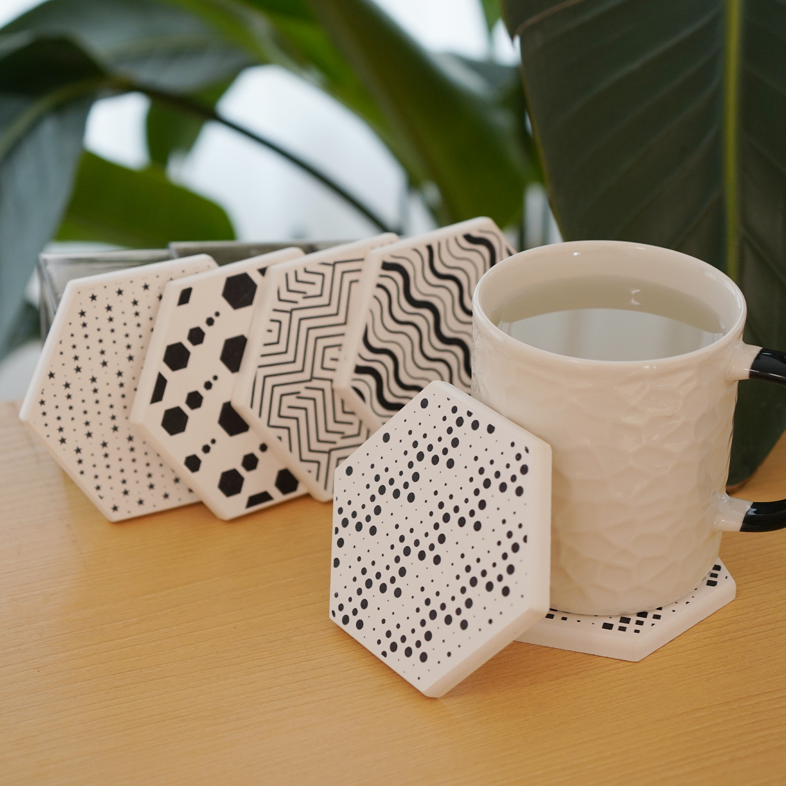 Taza de absorción francesa de barro de algas aislante almohadilla de mesa de comedor ligera de lujo de alta calidad almohadilla de taza de café almohadilla de té personalizada