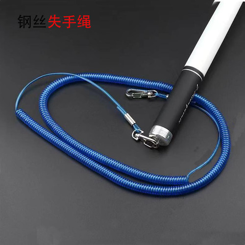 Wire Lost Line, Steel Wire Coated Core Fishing Rod Guard Line, Fish Running Prevention, 3m-20m Fishing Lost Line