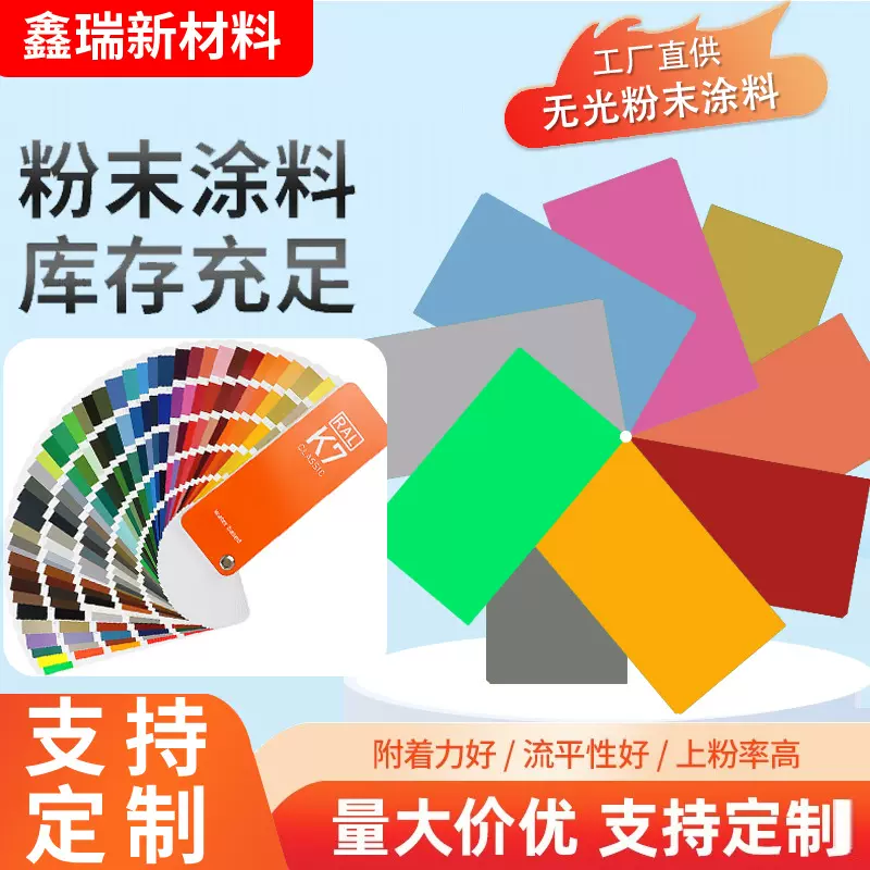 跨境直供粉末涂料防静电喷涂塑粉热固性户内外防火耐高温定制喷涂