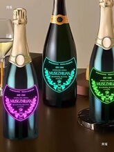 EL冷光片发光酒标夜光香槟酒标贴LED发光酒瓶标签标牌可单发光片