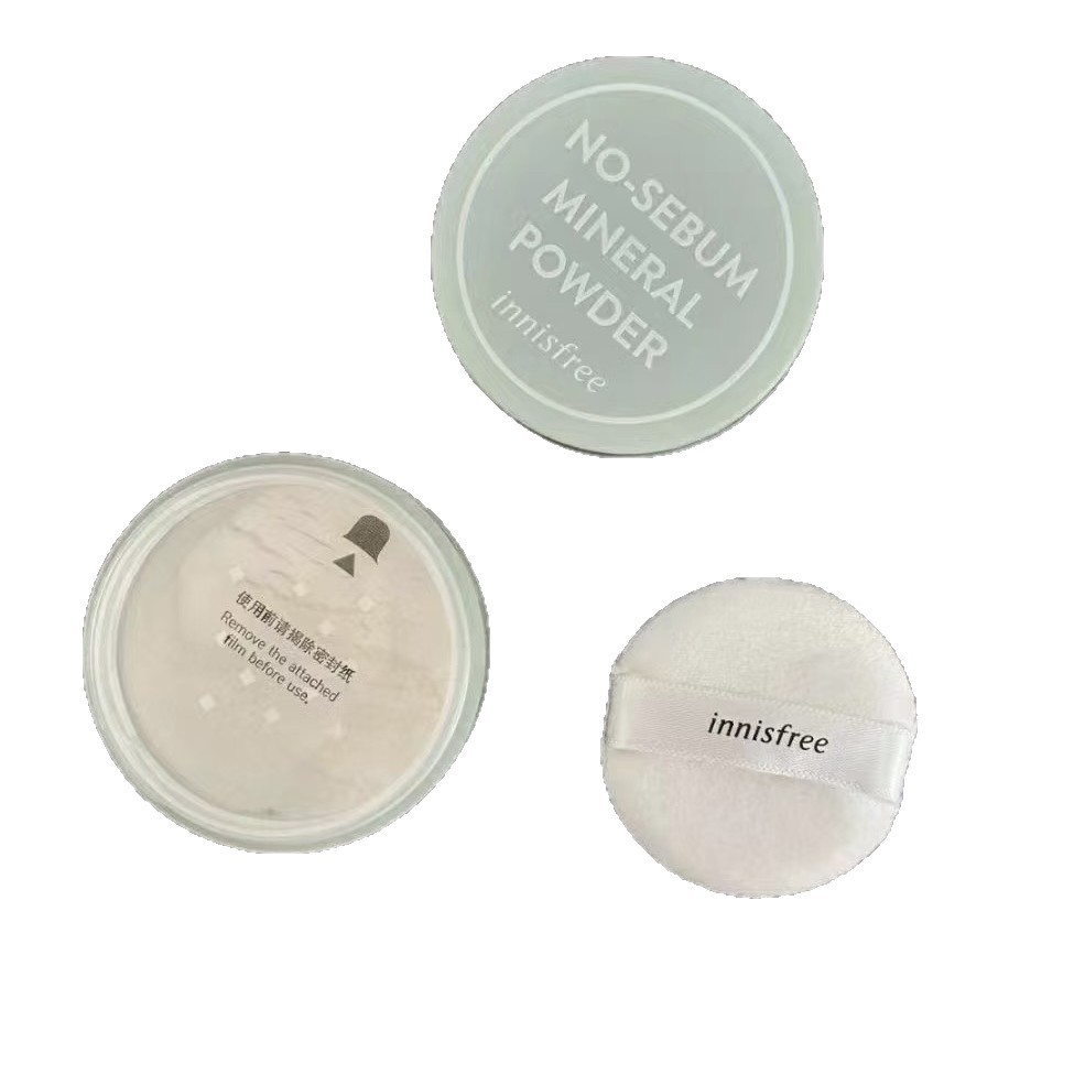 Innisfree Green Tea Mineral Long-Lasting Concealing Setting Powder Mint Oil Control Waterproof Sweatproof Concealing Powder 5g Dropshipping