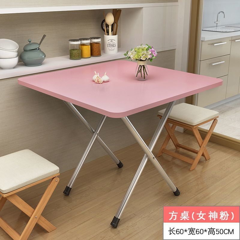 折りたたみテーブル、家庭用ダイニングテーブル、賃貸住宅、賃貸、小さなテーブル、寮、屋外ポータブル屋台、シンプルな正方形テーブル|undefined