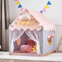 Kids' Tent Indoor Playhouse Girls' Princess Castle Home Use House Toy Game Room Baby Bed Divider