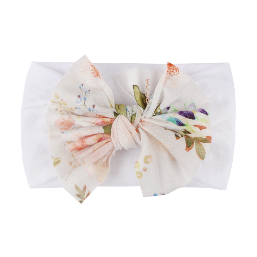 Fashion Flower Bow Knot Nylon Floral Hair Band display picture 4