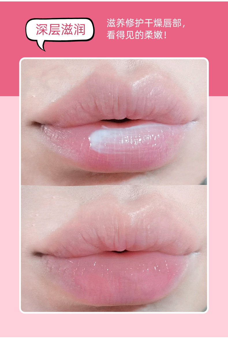 CACE Pink Party Lip Makeup Set 6 Pieces: Transparent Lip Gloss, matte Lip Paste, Moisturizing Lip Lotion, and comes with a necklace undefined
