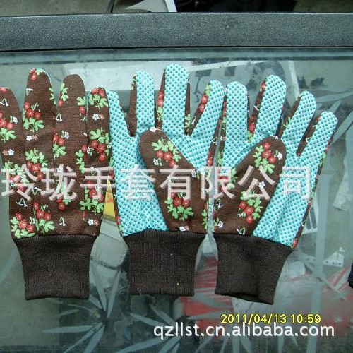 生产销售LL34劳保手套防脏防刺花园用手套纱防护棉纱劳保手套
