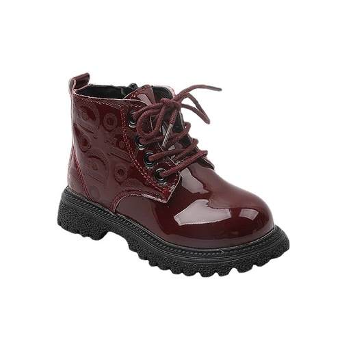 Children's Boots Baby 1-6 Years Old Leather Boots Spring and Autumn Boys Martin Boots Girls Fleece Short Boots Girls Short Boots