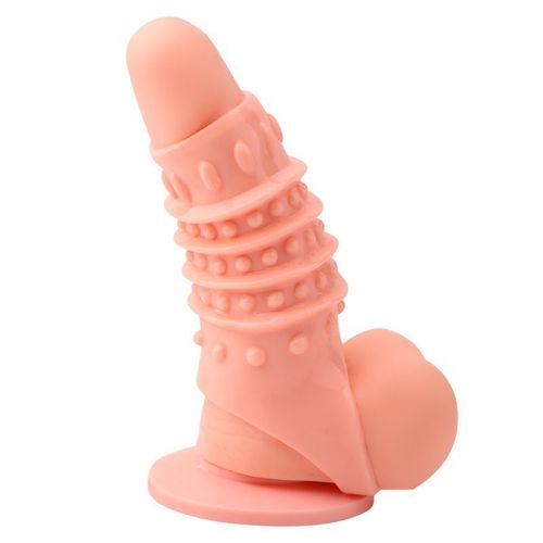 Open-faced wolf braces, special-shaped particle threaded sleeves for men and women, sperm locking rings, penis sleeves, adult sex toys
