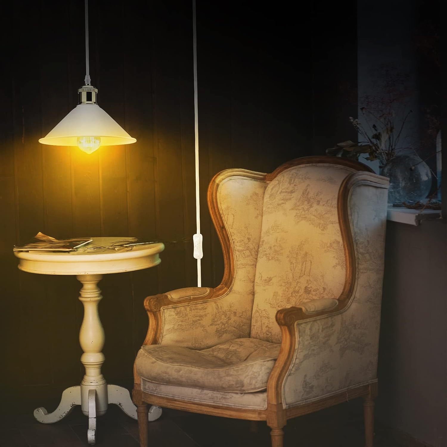 Explosión transfronteriza dedicada a Zhongshan lámparas industriales retro estadounidenses interruptor de viento enchufe lámpara de pared lámpara de techo