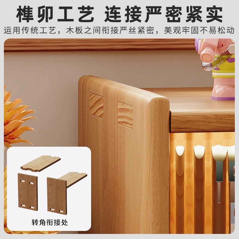 Estantería de escritorio de madera maciza para almacenamiento Estante a prueba de polvo multicapa Estante de exhibición Estante para libros pequeños en el escritorio de los estudiantes