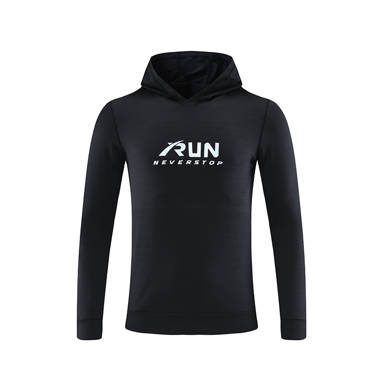 Sudadera con capucha de manga larga para hombre, ropa deportiva para otoño e invierno, para correr al aire libre, entrenamiento físico, ropa de secado rápido, deportes de pesca