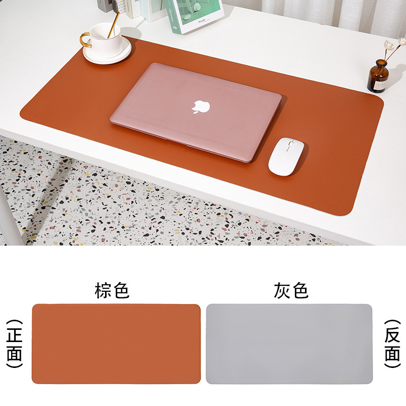 Alfombrilla de ratón de cuero de Amazon Alfombrilla de mesa de uñas grande resistente a la suciedad Alfombrilla de escritorio de oficina de computadora simple impermeable y a prueba de aceite LOGO