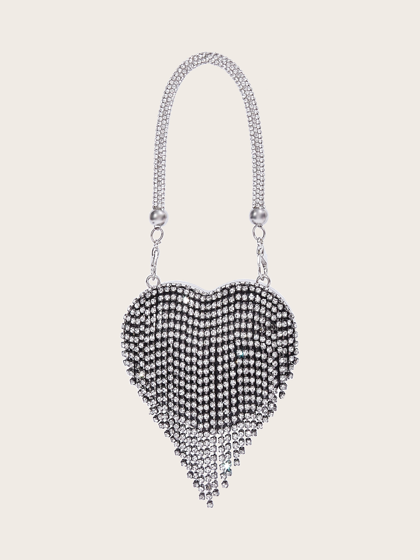 Mini Abendtasche Mit Herz-kette Für Damen_voghion.com