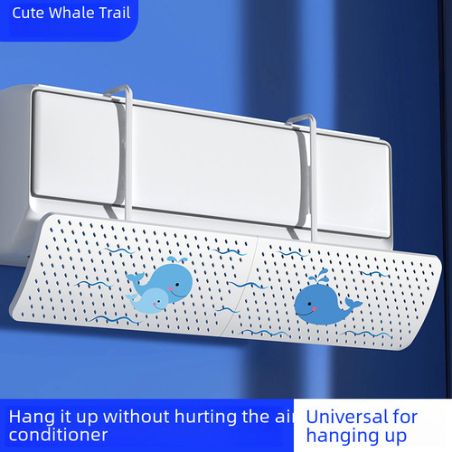 Air Conditioner Deflector Panel, No Installation Required, Anti-Direct Blow, Expandable Wall-Mounted Air Conditioner Universal Postpartum New Ventilator