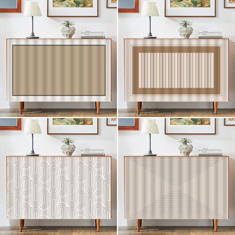 Silent style cabinet covering curtain storage rack covering cloth curtain waterproof oil-proof kitchen cabinet cupboard sundries covering ugly curtain