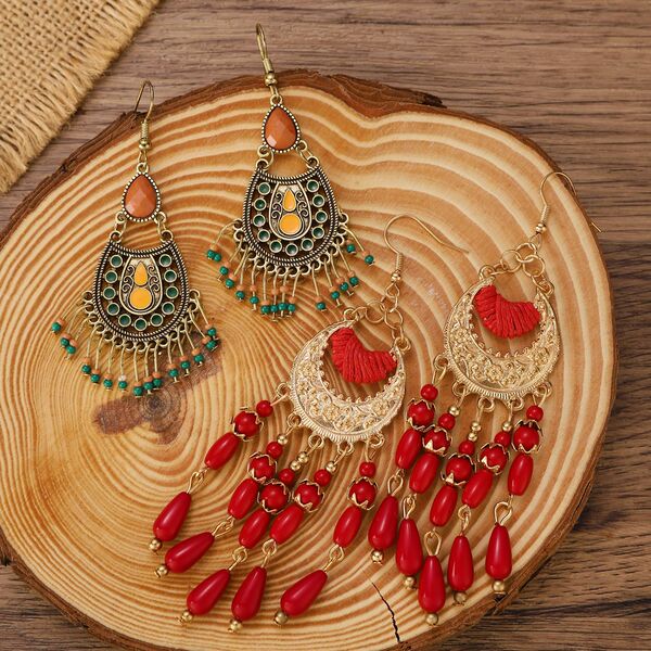 Ethnic retro earrings