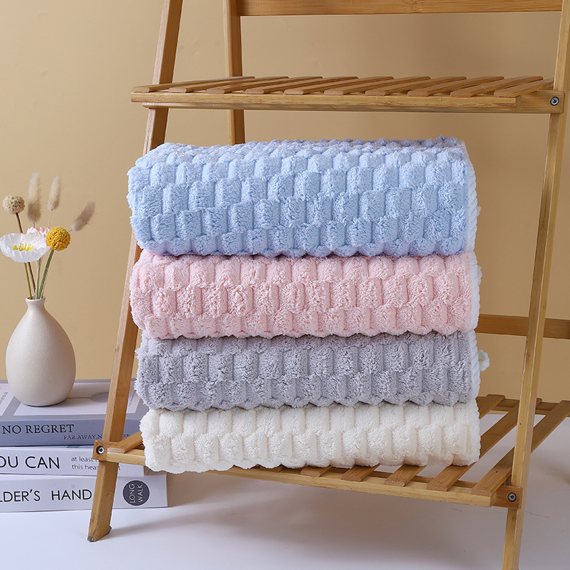 Cloud velvet turtle-back bath towel for women and men, home use, more absorbent than pure cotton, thicker, suitable for couples and adults, skin-friendly bath wrap towel