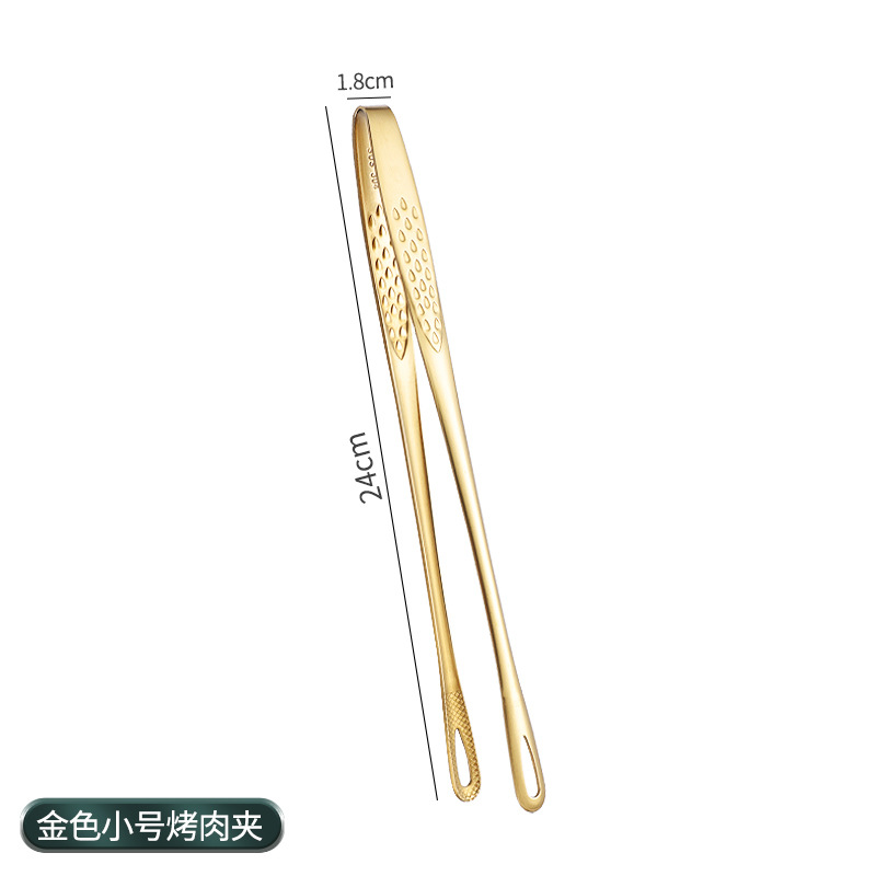 304 clip de barbacoa coreano de acero inoxidable alargado clip de carne buffet clip de barbacoa restaurante cocina tijeras de cocina