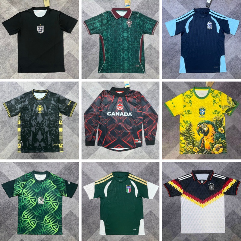2026 USA-Canadian Cup National Team Training Kit, Germany Collaboration Long-Sleeved Soccer Jersey, 2026 World Cup Jersey