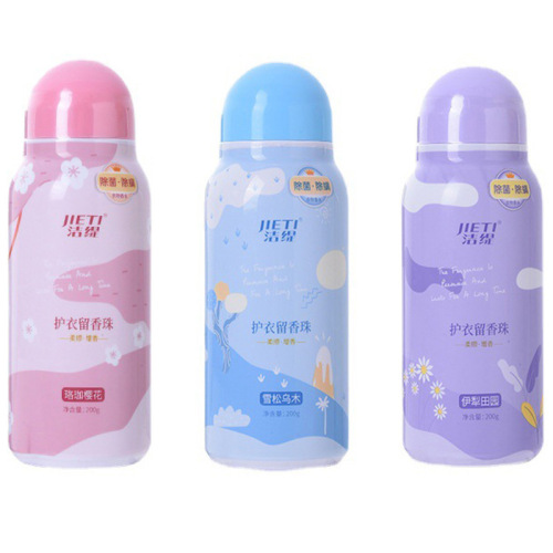 Jieti's new clothing soft and fragrant beads Laundry Companion multi-scent bottle 200g color-protecting softener