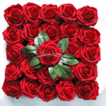 Крест -Борандер день святого валентина моделирование роз Фальшивый цветок домой декоративный моделирование цветок свадьба с цветами в руках высокая моделирования пена цветок