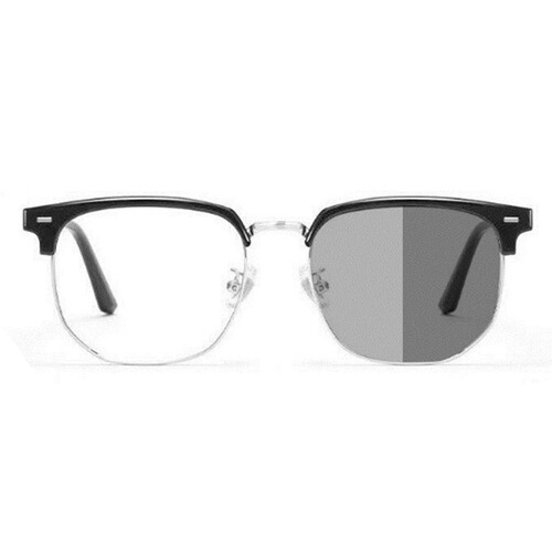 Stylish, tech-savvy men can opt for adjustable tinting myopia glasses—sophisticated half-frame clear lenses with UV protection, perfect for a cool, edgy look.