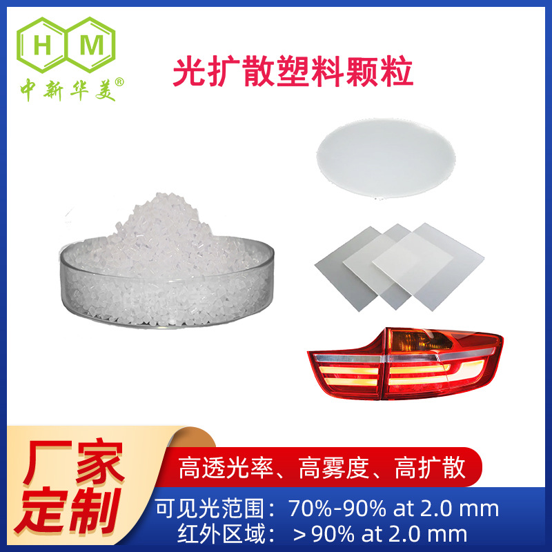 厂家直销中新华美光扩散材料  耐候无麻点灯罩专用塑料光扩散塑料