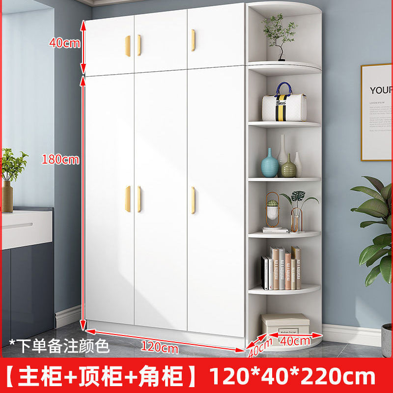 衣柜对开门家用卧室简易出租房用小户型板式柜收纳柜子网红挂衣橱|undefined