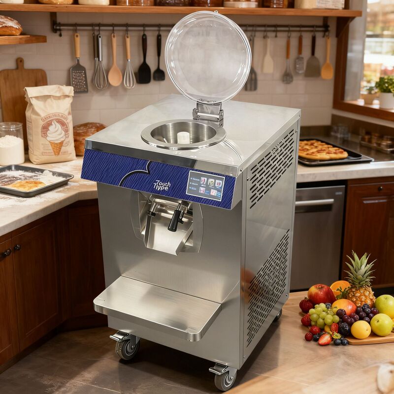 Vertical Ice Cream Display Cabinet - Four-In-One (Production/Display/Preservation/Discharge) Attracts Customer Traffic